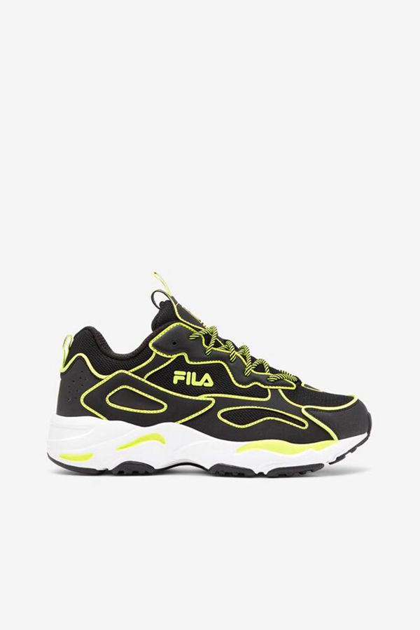 Tênis Fila Mulher Pretas - Fila Ray Tracer Neon Outlet Portugal,CRJZ-60172